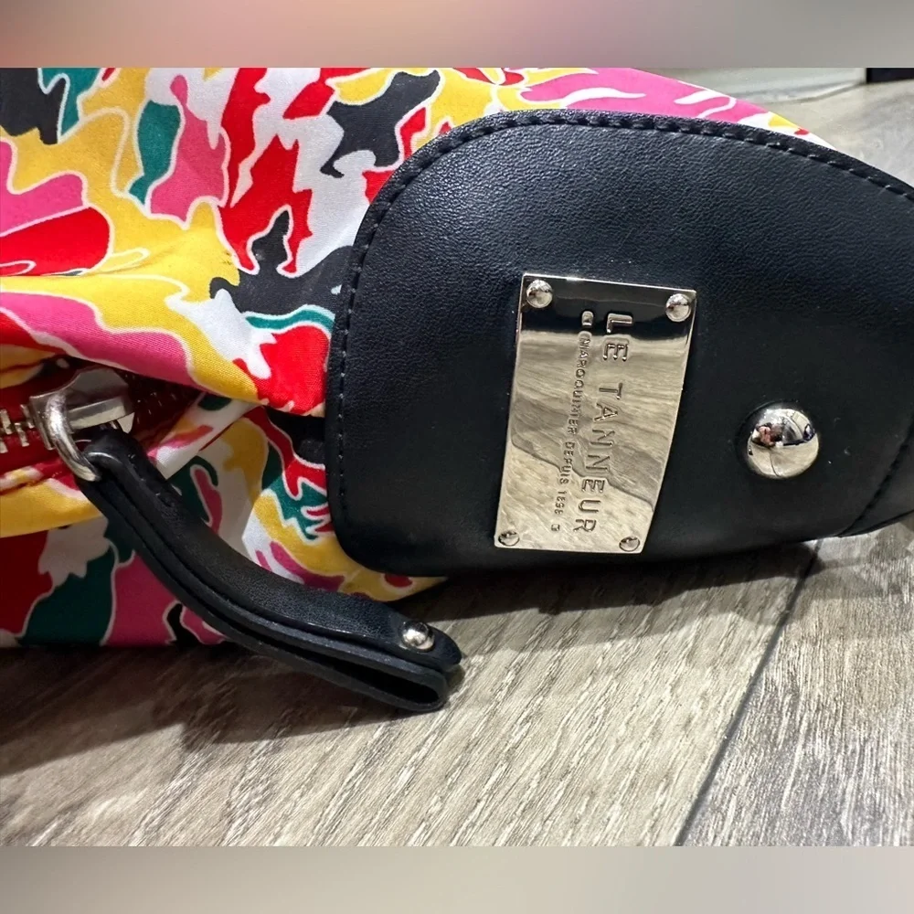 🌸💐Le Tennaur Colorful Bouquet Print Hobo Purse -🌸💐
